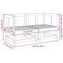 Corner garden sofas 2 units solid impregnated wood by , Modular outdoor sofas - Ref: Foro24-825400, Price: 113,90 €, Discount: %