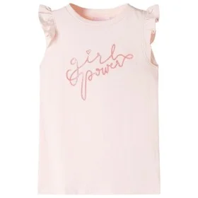 Camiseta infantil de manga volante rosa suave 116 de , Camisetas para niños - Ref: Foro24-11316, Precio: 8,19 €, Descuento: %