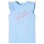 Camiseta infantil de manga volante azul claro 140 de , Camisetas para niños - Ref: Foro24-11328, Precio: 8,19 €, Descuento: %
