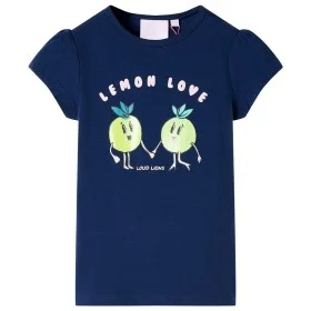 Camiseta infantil azul marino 140 de , Camisetas para niños - Ref: Foro24-10598, Precio: 7,99 €, Descuento: %