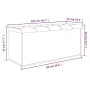 Bank mit Stauraum aus Sonoma-Eiche, 102 x 42 x 45 cm von , Bänke für Hallen und Lager - Ref: Foro24-835056, Preis: 129,88 €, ...