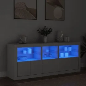 Sideboard mit weißen LED-Leuchten 162x37x67 cm von , Sideboards - Ref: Foro24-3208995, Preis: 217,07 €, Rabatt: %
