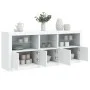 Aparador con luces LED blanco 162x37x67 cm de , Aparadores - Ref: Foro24-3208995, Precio: 217,07 €, Descuento: %