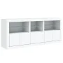 Aparador con luces LED blanco 162x37x67 cm de , Aparadores - Ref: Foro24-3208995, Precio: 217,07 €, Descuento: %