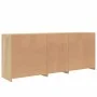 Aparador con luces LED roble Sonoma 162x37x67 cm de , Aparadores - Ref: Foro24-3208997, Precio: 186,73 €, Descuento: %