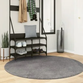 Alfombra de pelo corto suave lavable HUARTE antracita Ø 160 cm de , Alfombras - Ref: Foro24-375011, Precio: 72,38 €, Descuent...
