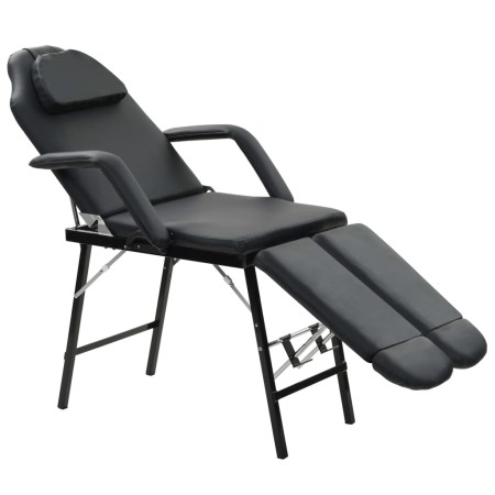 Camilla de esteticista cuero sintético 185x78x76 cm negra de vidaXL, Sillones de masaje - Ref: Foro24-110161, Precio: 240,66 ...
