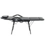 Camilla de esteticista cuero sintético 185x78x76 cm negra de vidaXL, Sillones de masaje - Ref: Foro24-110161, Precio: 240,66 ...