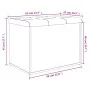 Banco con almacenaje madera de ingeniería blanco 62x42x45 cm de , Bancos para recibidores y almacenamiento - Ref: Foro24-8350...