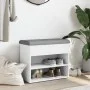 Weiße Schuhbank aus Holzwerkstoff, 62 x 32 x 50 cm von , Bänke für Hallen und Lager - Ref: Foro24-835096, Preis: 54,99 €, Rab...