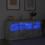 Aparador con luces LED gris hormigón 142,5x37x67 cm de , Aparadores - Ref: Foro24-3209068, Precio: 174,63 €, Descuento: %