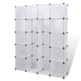 Armario modular con 14 compartimentos blanco 37x146x180,5 cm en Armarios roperos | Comprar online en Foru.es