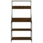 Estantería de cocina con ganchos madera ingeniería marrón roble de , Contenedores para utensilios de cocina - Ref: Foro24-838...
