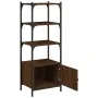Librería 3 estantes madera ingeniería marrón 41x30x109,5 cm de , Librerías y estanterías - Ref: Foro24-839002, Precio: 42,99 ...