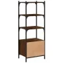 Librería 3 estantes madera ingeniería marrón 41x30x109,5 cm de , Librerías y estanterías - Ref: Foro24-839002, Precio: 42,99 ...