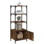 Librería 3 estantes madera ingeniería roble humo 41x30x109,5 cm de , Librerías y estanterías - Ref: Foro24-839000, Precio: 49...