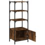 Librería 3 estantes madera ingeniería roble humo 41x30x109,5 cm de , Librerías y estanterías - Ref: Foro24-839000, Precio: 49...
