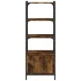 Librería 3 estantes madera ingeniería roble humo 41x30x109,5 cm de , Librerías y estanterías - Ref: Foro24-839000, Precio: 49...