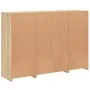 Aparador con luz LED 3 piezas madera de ingeniería roble sonoma de , Aparadores - Ref: Foro24-3209130, Precio: 198,67 €, Desc...