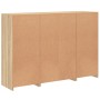 Aparador con luz LED 3 piezas madera de ingeniería roble sonoma de , Aparadores - Ref: Foro24-3209130, Precio: 201,79 €, Desc...