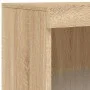 Aparador con luz LED 3 piezas madera de ingeniería roble sonoma de , Aparadores - Ref: Foro24-3209130, Precio: 198,67 €, Desc...