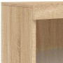 Aparador con luz LED 3 piezas madera de ingeniería roble sonoma de , Aparadores - Ref: Foro24-3209130, Precio: 201,79 €, Desc...