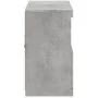 Aparador con luces LED gris hormigón 81x37x67 cm de , Aparadores - Ref: Foro24-836661, Precio: 70,58 €, Descuento: %