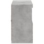 Aparador con luces LED gris hormigón 81x37x67 cm de , Aparadores - Ref: Foro24-836661, Precio: 73,60 €, Descuento: %