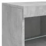 Aparador con luces LED gris hormigón 81x37x67 cm de , Aparadores - Ref: Foro24-836661, Precio: 70,58 €, Descuento: %