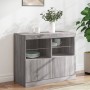 Aparador con luces LED gris Sonoma 81x37x67 cm de , Aparadores - Ref: Foro24-836663, Precio: 90,23 €, Descuento: %