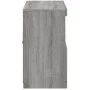 Aparador con luces LED gris Sonoma 81x37x67 cm de , Aparadores - Ref: Foro24-836663, Precio: 88,81 €, Descuento: %