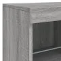 Aparador con luces LED gris Sonoma 81x37x67 cm de , Aparadores - Ref: Foro24-836663, Precio: 88,81 €, Descuento: %