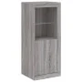 Aparador con luces LED gris Sonoma 41x37x100 cm de , Aparadores - Ref: Foro24-836649, Precio: 77,74 €, Descuento: %