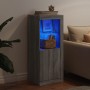Aparador con luces LED gris Sonoma 41x37x100 cm de , Aparadores - Ref: Foro24-836649, Precio: 78,67 €, Descuento: %