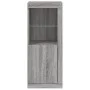 Aparador con luces LED gris Sonoma 41x37x100 cm de , Aparadores - Ref: Foro24-836649, Precio: 77,74 €, Descuento: %