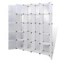 Armario modular con 14 compartimentos blanco 37x146x180,5 cm en Armarios roperos | Comprar online en Foru.es