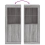 Aparador con luces LED gris Sonoma 41x37x100 cm de , Aparadores - Ref: Foro24-836649, Precio: 78,67 €, Descuento: %
