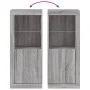 Aparador con luces LED gris Sonoma 41x37x100 cm de , Aparadores - Ref: Foro24-836649, Precio: 77,74 €, Descuento: %
