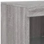 Aparador con luces LED gris Sonoma 41x37x100 cm de , Aparadores - Ref: Foro24-836649, Precio: 77,74 €, Descuento: %