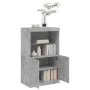 Aparador con luces LED gris hormigón 60,5x37x100 cm de , Aparadores - Ref: Foro24-836668, Precio: 73,91 €, Descuento: %