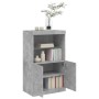 Aparador con luces LED gris hormigón 60,5x37x100 cm de , Aparadores - Ref: Foro24-836668, Precio: 75,95 €, Descuento: %