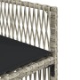Set comedor de jardín 9 pzas cojines ratán sintético gris claro en Conjuntos de jardín | Comprar online en Foru.es