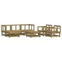 Juego de muebles de jardín 7 pzas madera de pino impregnada de , Conjuntos de jardín - Ref: Foro24-3186220, Precio: 374,25 €,...