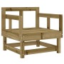 Juego de muebles de jardín 7 pzas madera de pino impregnada de , Conjuntos de jardín - Ref: Foro24-3186220, Precio: 374,25 €,...