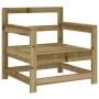 Juego de muebles de jardín 7 pzas madera de pino impregnada de , Conjuntos de jardín - Ref: Foro24-3186234, Precio: 392,90 €,...