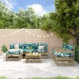 Juego de muebles de jardín 7 pzas madera de pino impregnada de , Conjuntos de jardín - Ref: Foro24-3186248, Precio: 422,57 €,...