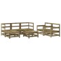 Juego de muebles de jardín 7 pzas madera de pino impregnada de , Conjuntos de jardín - Ref: Foro24-3186248, Precio: 422,57 €,...