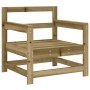 Juego de muebles de jardín 7 pzas madera de pino impregnada de , Conjuntos de jardín - Ref: Foro24-3186248, Precio: 422,57 €,...