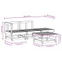 Juego de muebles de jardín 4 piezas madera maciza de pino de , Conjuntos de jardín - Ref: Foro24-3186480, Precio: 188,87 €, D...