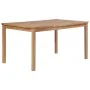 Mesa de jardín de madera maciza de teca 150x90x77 cm de vidaXL, Mesas de jardín - Ref: Foro24-44997, Precio: 264,14 €, Descue...